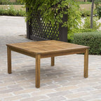 Christopher Knight Home Perla Outdoor Acacia Wood Coffee Table, Teak Finish - Image 3