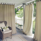 Elrene Home Fashions Matine Weatherproof Tab-Top Indoor/Outdoor Solid Color - Image 2