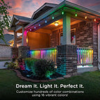 Enbrighten Vintage Outdoor String Lights, 24 RGB Acrylic Bulbs, Weatherproof - Image 4