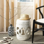 SAFAVIEH Home Collection Double Coin Antique White Ceramic Indoor/ Outdoor - Image 2