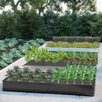 2PCS 12x4x1FT Galvanized Raised Garden Bed Kit, Vegetable Boxes-Rectangle Metal - Image 8