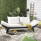 Safavieh PAT6745A Outdoor Collection Tandra Grey Modern Contemporary Daybed Day - Image 2