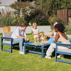 SERWALL 6 Pieces HDPE Outdoor Sofa Set - Image 3