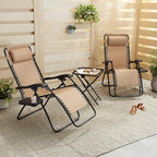 Amazon Basics Outdoor Textilene Adjustable Zero Gravity Folding Reclining - Image 2